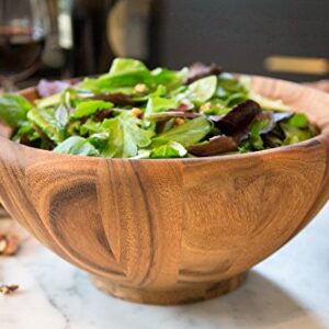 Ironwood Gourmet Large Salinas Standard Salad Bowl, Acacia Wood