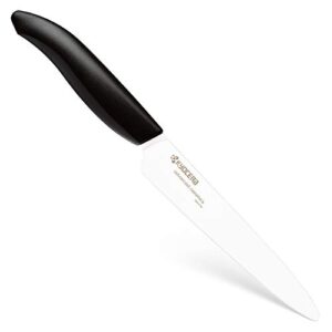 kyocera revolution ceramic kitchen knife, 5-inch, white