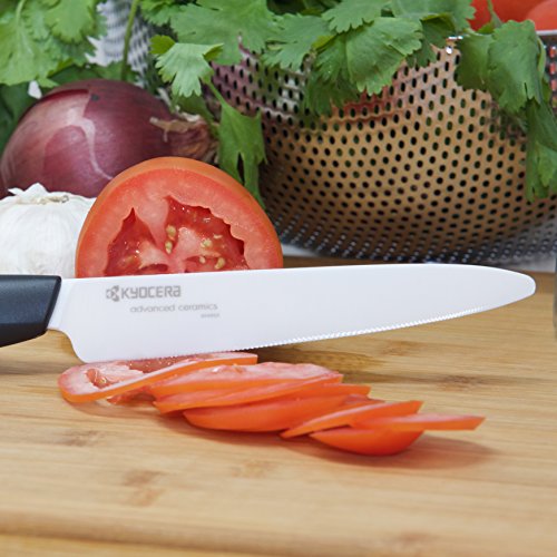 Kyocera Revolution Ceramic Kitchen Knife, 5-inch, White