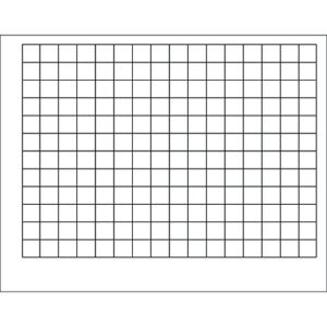 trend enterprises, inc. graphing grid (1 1/2″ squares) wipe-off chart, 22″ x 28″