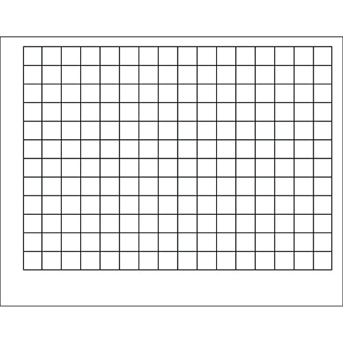 TREND enterprises, Inc. Graphing Grid (1 1/2" Squares) Wipe-Off Chart, 22" x 28"