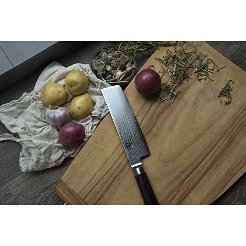 Shun Cutlery Classic Nakiri Knife 6.5", Ideal Chopping Knife for Vegetables and All-Purpose Chef Knife, Professional Nakiri Knife, Handcrafted Japanese Kitchen Knife