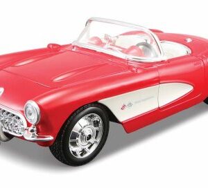 Maisto Assembly Line 1957 Chevrolet Corvette 1/24 Scale Diecast Model Car Kit Red