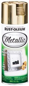 rust-oleum 1910830 specialty metallic leafing spray paint, 11 ounce (pack of 1), gold