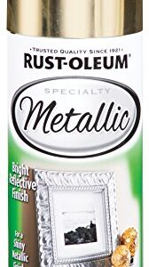 Rust-Oleum 1910830 Specialty Metallic Leafing Spray Paint, 11 Ounce (Pack of 1), Gold