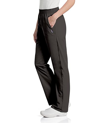 Landau Essentials Relaxed Fit 2-Pocket Elastic Scrub Pants for Women 8327