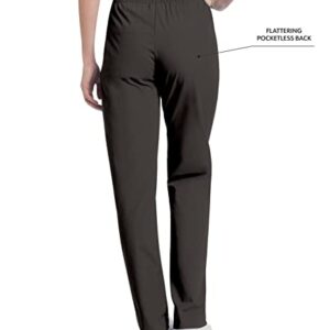 Landau Essentials Relaxed Fit 2-Pocket Elastic Scrub Pants for Women 8327