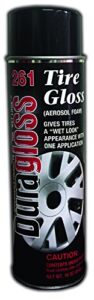 duragloss 261 white foam tire gloss aerosol, 16 oz., 1 pack