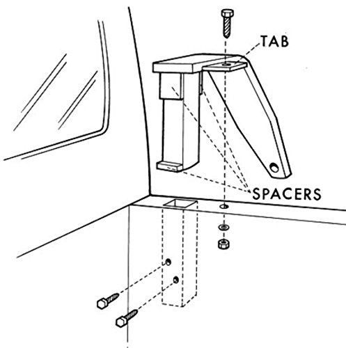 CR Brophy Machine Works TDSF Black Powder Coated Camper Tie Down