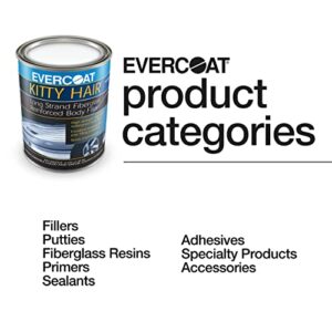 Everocat Kitty Hair Long Strand Fiberglass Reinforced Filler for Fiberglass & Sheet Metal - 32 Fl Oz