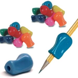 The Pencil Grip Original Pencil Gripper, Universal Ergonomic Writing Aid For Righties And Lefties, Colorful Pencil Grippers, Assorted Colors, 12 Count - TPG-11112