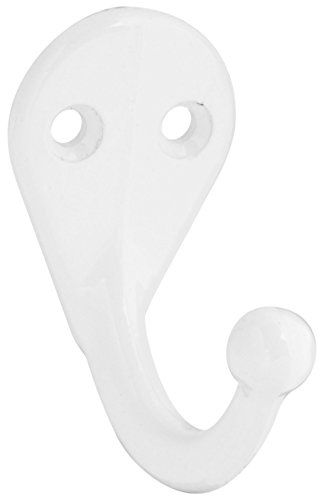 Stanley Hardware S806-471 V8006 Basic Single Robe Hook in White