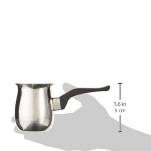 Fino Turkish Warmer Coffee Pot, Professional Quality 18/8 Stainless Steel, 24-Ounce