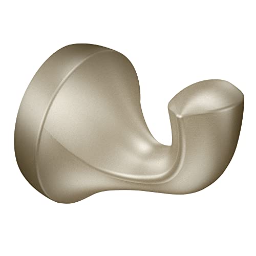 Moen YB2803BN Eva Collection Single Robe Hook, Brushed Nickel, 3" x 3" x 2.5"