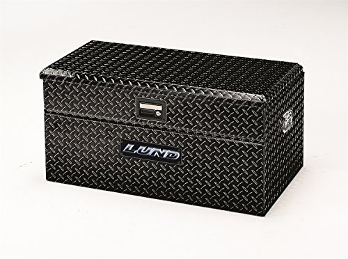 Lund 79436 36-Inch Aluminum Flush Mount Single Lid Truck Tool Box, Diamond Plated, Black