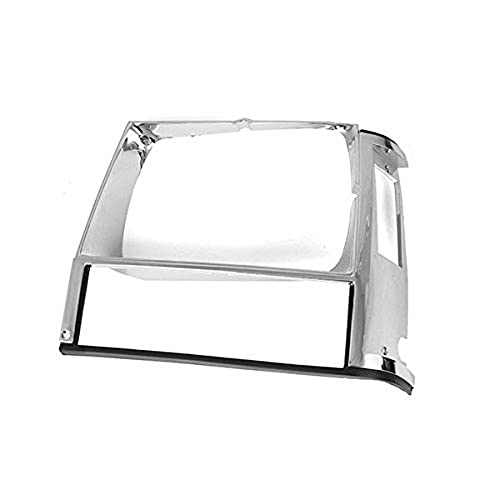 Omix | 12419.11 | Headlight Bezel, Left, Chrome | OE Reference: 55002245 | Fits 1984-1990 Jeep Cherokee XJ/MJ