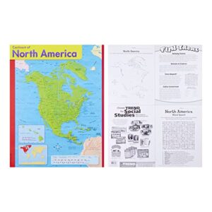 TREND enterprises, Inc. T-38930 Continents Learning Charts Combo Pack, Set of 7