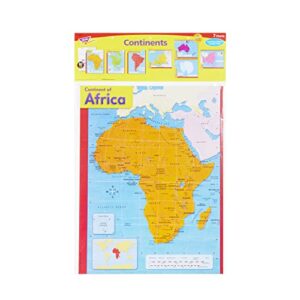 TREND enterprises, Inc. T-38930 Continents Learning Charts Combo Pack, Set of 7