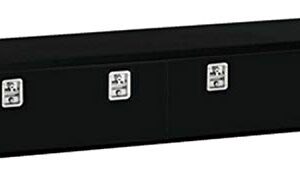 Lund 76172 72-Inch 16-Gauge Steel Top Rail Mount Box, Black