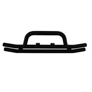 rampage double tube front bumper with hoop | steel, black | 86620 | fits 2007 – 2018 jeep wrangler jk, and 2018 – 2022 wrangler jl