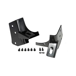 rugged ridge 11027.02 light mount bracket kit, windshield; 97-06 jeep wrangler tj