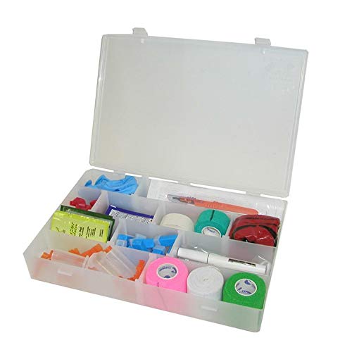 Infinite Divider Systems Flambeau Inc Infinite Divider Boxes Storage Case, 9.5" x 2.2" x 13.5", Clear