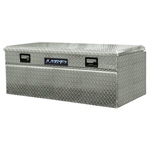 lund 9436wb 36-inch aluminum wide flush mount single lid truck tool box, diamond plated, silver