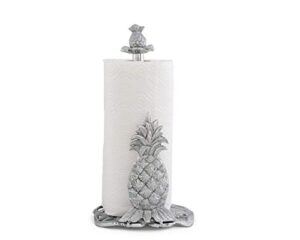 arthur court pineapple countertop decorative paper towel holder aluminum metal 14.5 inch standing tall