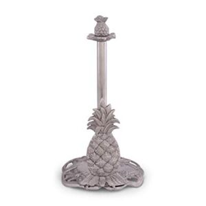 Arthur Court Pineapple Countertop Decorative Paper Towel Holder Aluminum Metal 14.5 inch Standing Tall