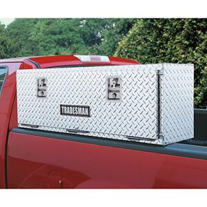 Lund 8190T 90-Inch Aluminum Top Mount Truck Tool Box, Diamond Plated, Silver