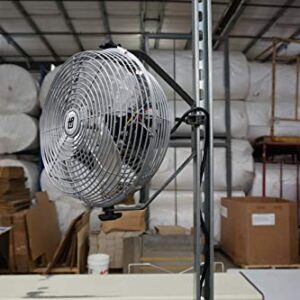 TPI Corporation U12-TE Industrial Workstation Fan, Mountable, Single Phase, 12" Diameter, 120 Volt