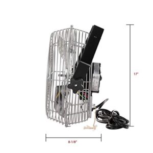 TPI Corporation U12-TE Industrial Workstation Fan, Mountable, Single Phase, 12" Diameter, 120 Volt