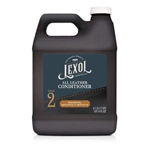lexol leather conditioner, use on furniture, car interiors, shoes, handbags, accessories, 101.4 fl oz each