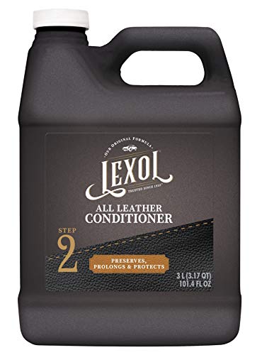 Lexol Leather Conditioner, Use on Furniture, Car Interiors, Shoes, Handbags, Accessories, 101.4 Fl Oz Each