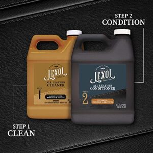 Lexol Leather Conditioner, Use on Furniture, Car Interiors, Shoes, Handbags, Accessories, 101.4 Fl Oz Each