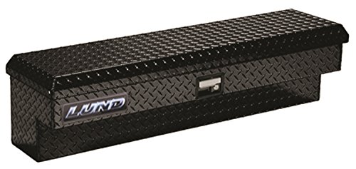 Lund 79772 70-Inch Aluminum Side Mount Box, Diamond Plated, Black