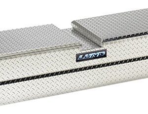 Lund 9250T 60-Inch Aluminum Gull Wig Cross Bed Truck Tool Box, Diamond Plated, Silver