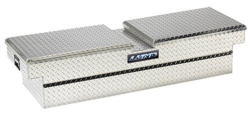 Lund 9250T 60-Inch Aluminum Gull Wig Cross Bed Truck Tool Box, Diamond Plated, Silver