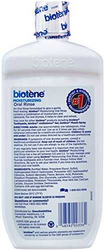 Biotene Moisturizing Oral Rinse, Mild Mint 16 Ounce (Packaging may vary)