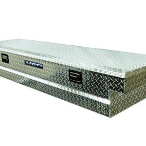 Lund 511101 70-Inch Slimline Aluminum Full Lid Cross Bed Truck Tool Box, Diamond Plated, Silver