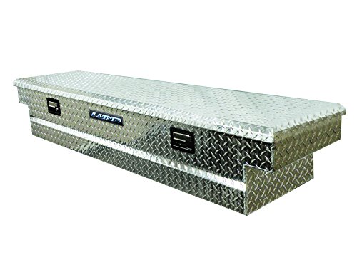 Lund 511101 70-Inch Slimline Aluminum Full Lid Cross Bed Truck Tool Box, Diamond Plated, Silver