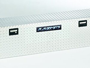 Lund 511101 70-Inch Slimline Aluminum Full Lid Cross Bed Truck Tool Box, Diamond Plated, Silver