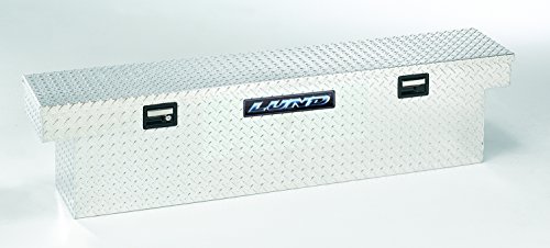 Lund 511101 70-Inch Slimline Aluminum Full Lid Cross Bed Truck Tool Box, Diamond Plated, Silver