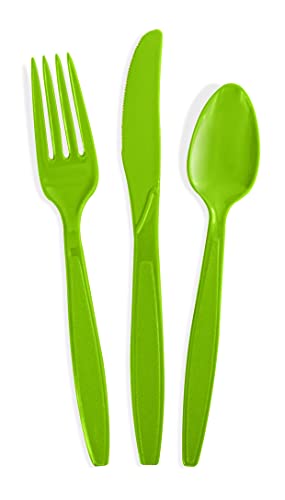 Preserve - 11101 Preserve Cutlery Set Kitchen Supplies, 24 CT, Apple Green