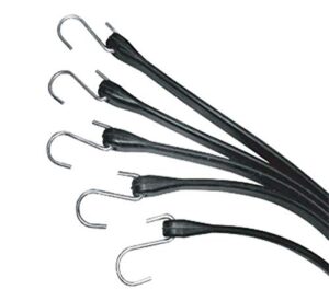 progrip 717904 multiple size natural rubber tarp strap assortment with s hooks (pack of 9)