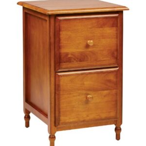 OSP Home Furnishings Knob Hill Collection Office File Cabinet, Antique Cherry Finish