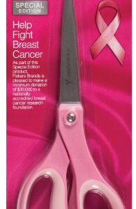 Fiskars 8 Inch Breast Cancer Awareness Scissors