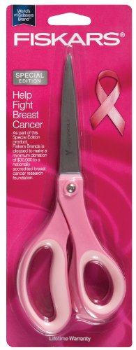 Fiskars 8 Inch Breast Cancer Awareness Scissors