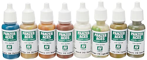 Vallejo Panzer Aces No #2 Paint Set, 17ml