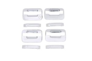 auto ventshade avs 685302 chrome door handle covers, 4-door set for 2004-2014 ford f-150 without keypad or passenger keyhole